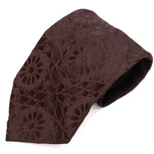 Vintage Retro Brown Textured 60's 70's Necktie Neck Tie